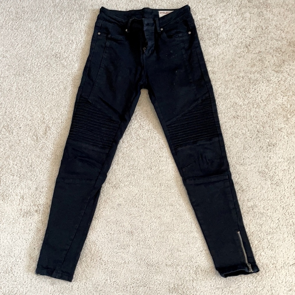 Black Moto Skinny Jeans